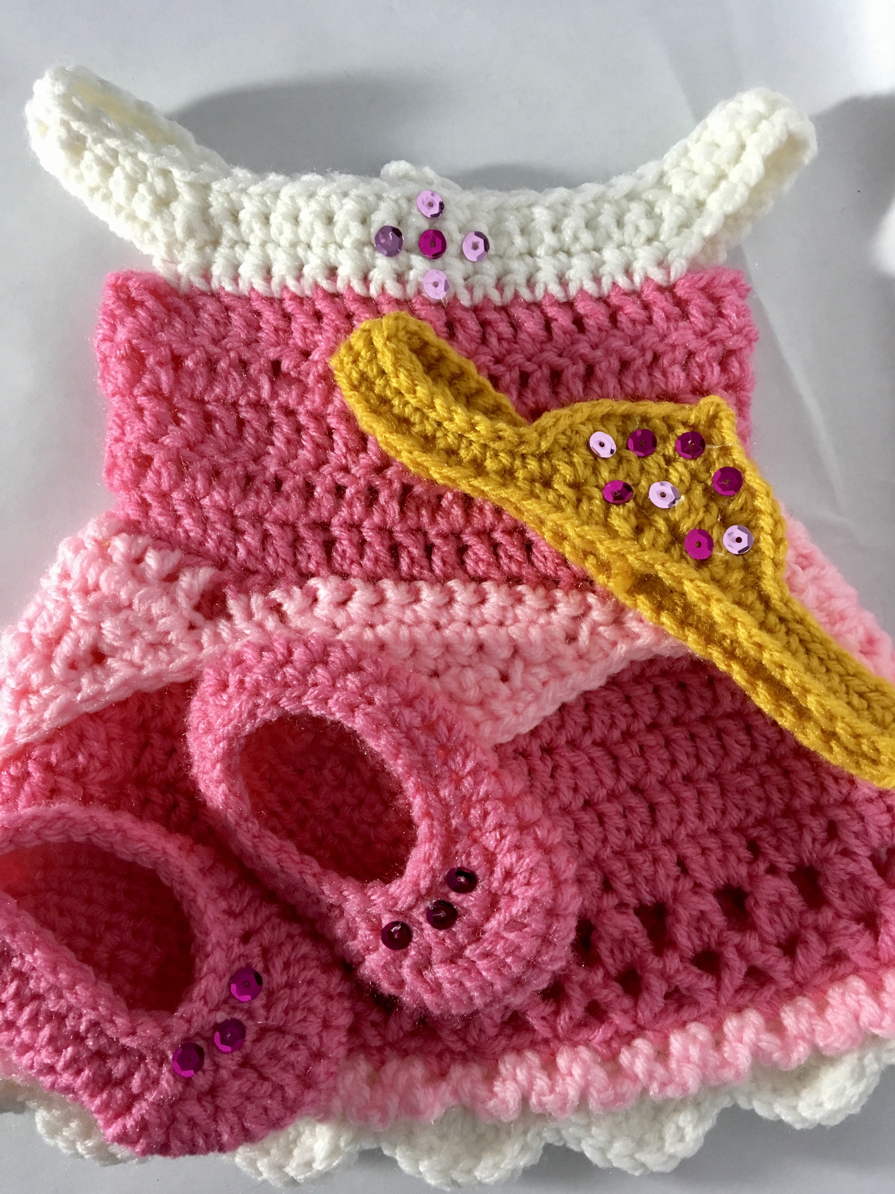 crochet tinkerbell baby costume pattern
